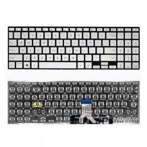 REPLACEMENT KEYBOARD FOR ASUS VIVOBOOK S533F (SILVER) C/W BACKLIGHT S533 SERIES S533E Spare Parts for Laptop, Keyboard for Laptop, Keyboard for Asus Laptop image