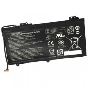 REPLACEMENT FOR HP TYPE SE03XL 11.55V - 3615mAh/41.5Wh Spare Parts for Laptop, Batteries for Laptop, Batteries for HP Laptop image