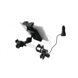 MACALLY Adjustable Car Seat Headrest Mount with Front and Back Seat USB Charger (HRMOUNTPRO4UAC) Automotives and Bikes, Car Mount and Holders image