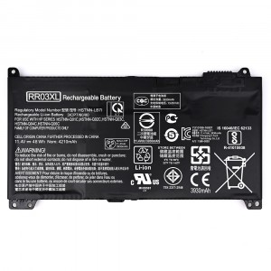 REPLACEMENT FOR HP TYPE RR03XL 11.4V - 4210mAh/48Wh Spare Parts for Laptop, Batteries for Laptop, Batteries for HP Laptop image