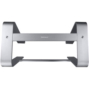 Macally Space Gray Aluminum Horizontal Laptop Stand for Laptops and MacBooks up to 17” (ASTANDSG) Computers & Laptops, Laptop Stands, Macally Stands image