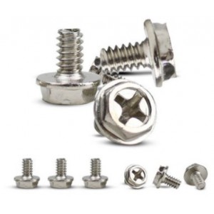 SCREW FOR COMPUTER / LAPTOP #6-32 *B M3.5 *B COMMON USE - BLACK ZINK / Nickel Plated-Silver Computers & Laptops, PC Accessories, Laptop Screw image