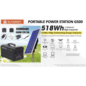 ELITESOFT PORTABLE POWER STATION - G500 Digital Gadgets, Power Supply, Batteries image