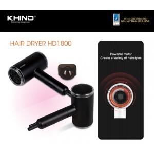 Khind 1800W Hair Dryer ( HD1800 ) Health & Beauty, Hair Stylers, Hair Dryers image