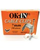 OK-IN PVC CABLE CLIPS WIRE CLIPS WITH NAILS 7mm(100pcs) - OK7CC Home Appliances, Accessories, Cable Clips With Nails image