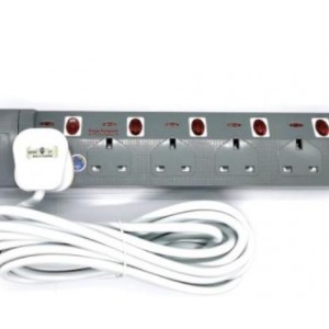DESIGNER 5 Meter Extension Trailing Socket with Surge Protector & LED Indicator 5 Gang-9855