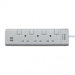 Khind Trailing Socket 4 Gang 13A trailing socket with USB - ( LN8354U ) / Extension Cords / Extension Wire