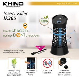 Khind Insect Killer Black 5W ( IK365 ) Home Appliances, Lamps, Electric Insect Killers image