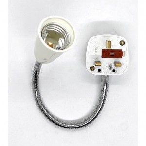 Flexible Lamp Holder E27 with 13A 3 Pin Plug - EPP-E27WX30CM