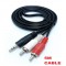 1.5M/3M/5M 3.5mm Stereo Audio Aux to 2 RCA L/R Cable