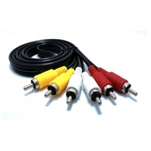 1.5M/3M/5M 3 TO 3 RCA AV Audio Video Cable Male to Male