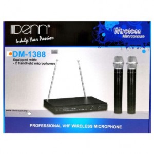 Denn Very High Frequency Wireless Microphone (DM-1388) Home Entertainment, Audio, Microphone image