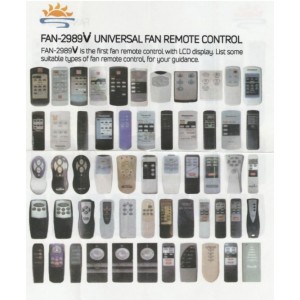 Universal Fan Remote Control with LCD Display (FAN-2989V)