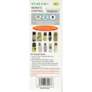 York / Acson / Daikin Universal Air-cond Remote Control (KT-AD 2 IN 1)-KT-AD 2 IN 1 Home Entertainment, Remote Control image