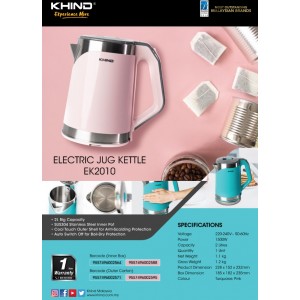 Khind 2L Electric Kettle 150W ( EK2010 ) Kitchen Appliances, Beverage Preparation, Kettles image