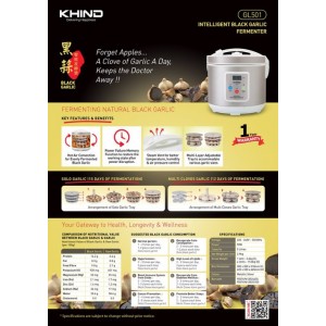 Khind 5L Black Garlic Fermenter 90W ( GL501 ) Kitchen Appliances, Food Preparation, Black Garlic Fermenter image