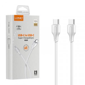 LC121-C Fast Charging 65W USB-C Cable Type-c to Type-c Data USB Phone Charger Cable Image