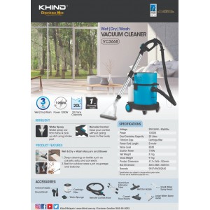 Khind 20L Vacuum Cleaner 1200W ( VC3668 )